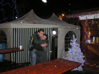 Julmarknad på SNP-torget.